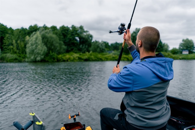 Light tackle fishing action
